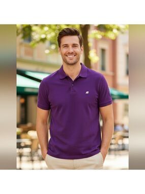Banana Republic Polo Shirt Short Sleeve Small Purple